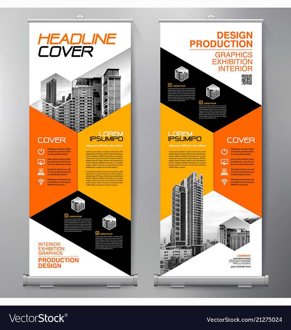 Business Roll Up Standee Design Banner Template Intended For Product Banner Template