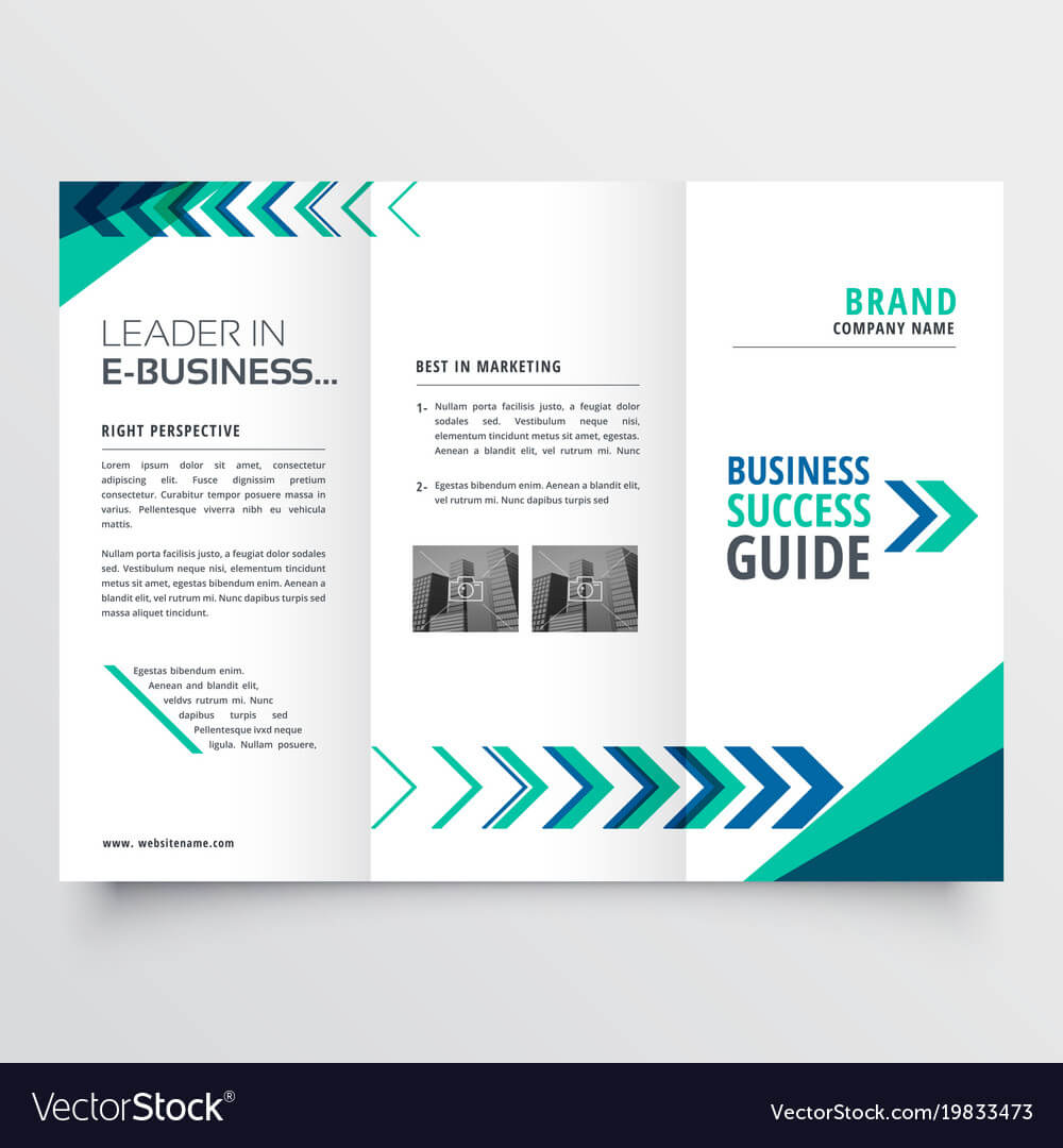 Business Tri Fold Brochure Template Design With Pertaining To 2 Fold Brochure Template Free