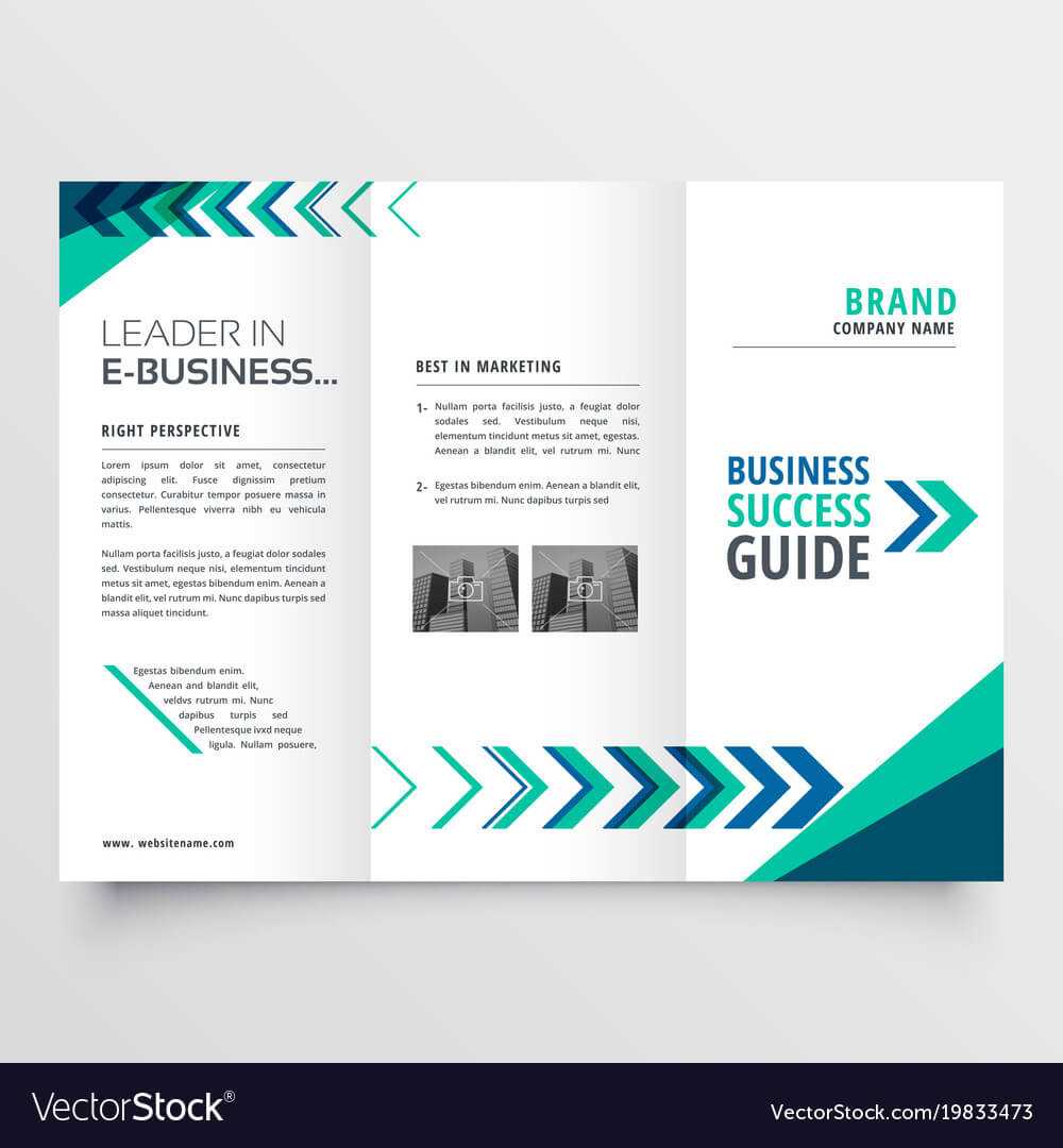 Business Tri Fold Brochure Template Design With Pertaining To 2 Fold Brochure Template Free