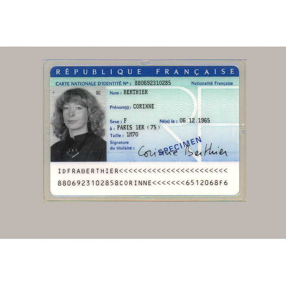 Buy French Original Id Card Online, Fake National Id Card Of Regarding French Id Card Template