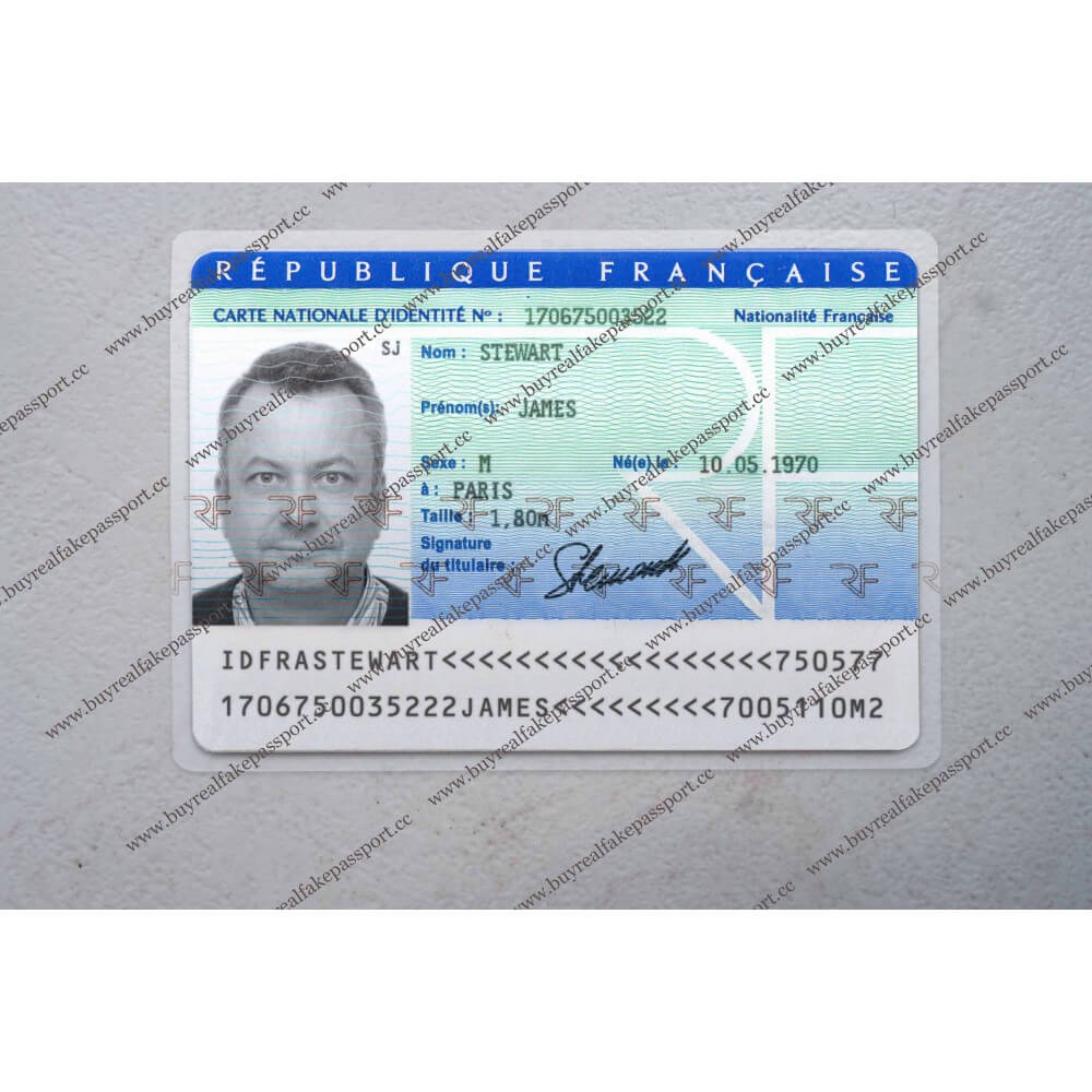 Buy French Original Id Card Online, Fake National Id Card Of Regarding French Id Card Template