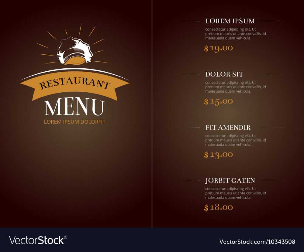 Cafe Restaurant Menu Template Identity For Frequent Diner Card Template