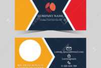 Calling Card Template For Business Man With Geometric Design within Template For Calling Card