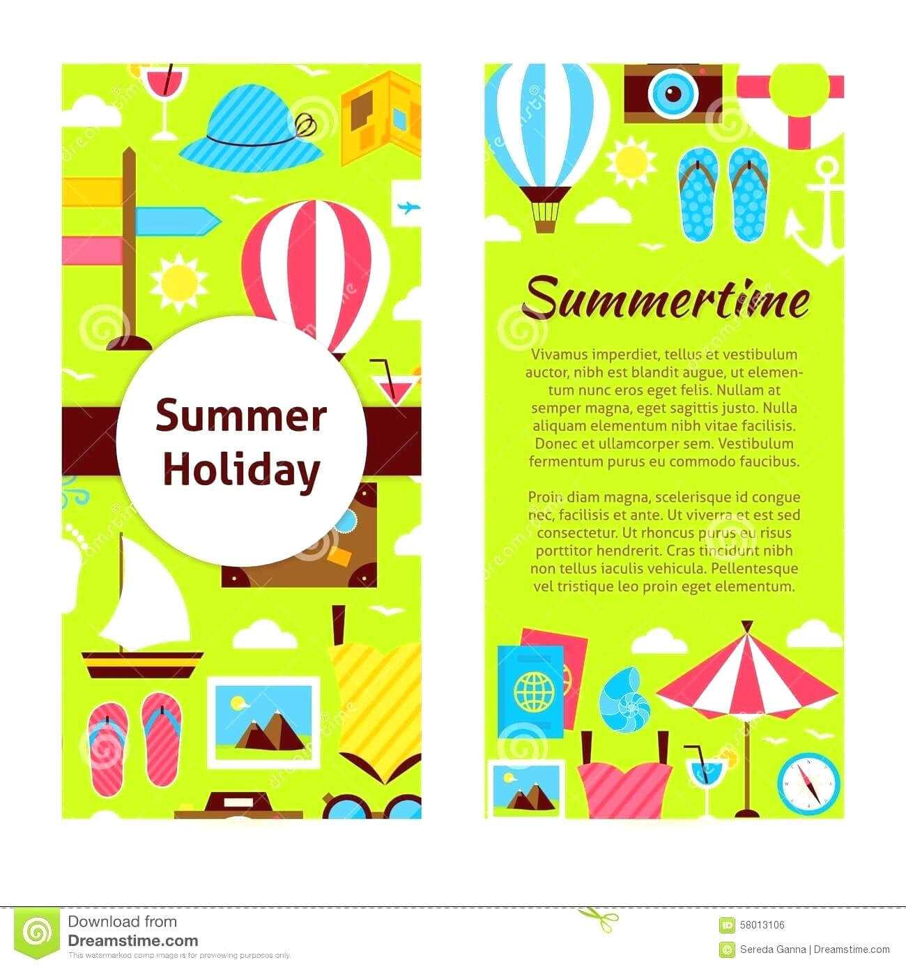 Camp Brochure Template Inside Summer Camp Brochure Template Free Download