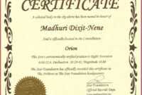 Captivating Star Naming Certificate Template To Make Free pertaining to Star Naming Certificate Template