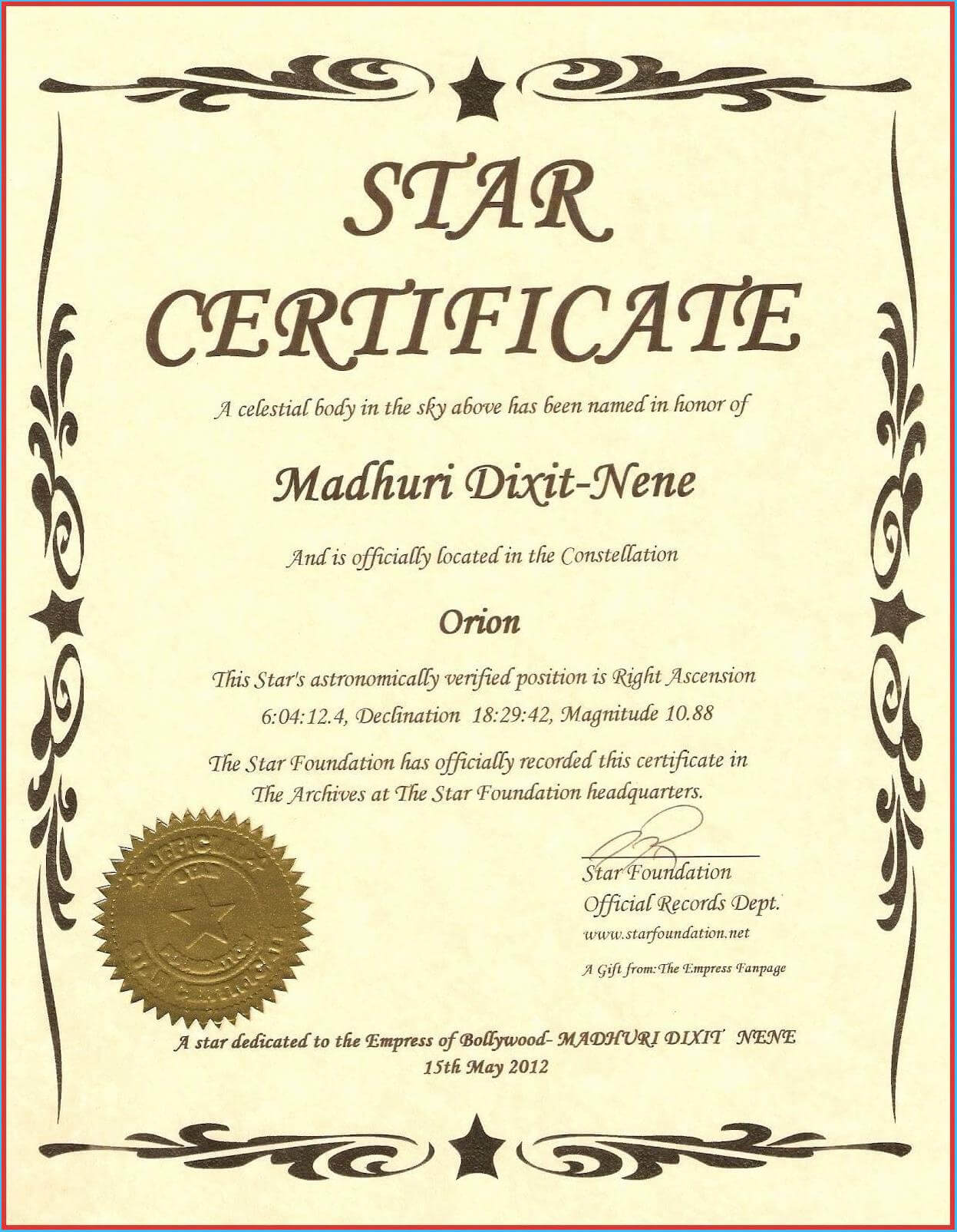 Captivating Star Naming Certificate Template To Make Free Within Star Certificate Templates Free