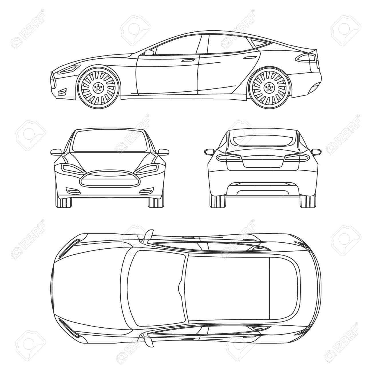 Car Line Draw Insurance, Rent Damage, Condition Report Form Blueprint Throughout Car Damage Report Template