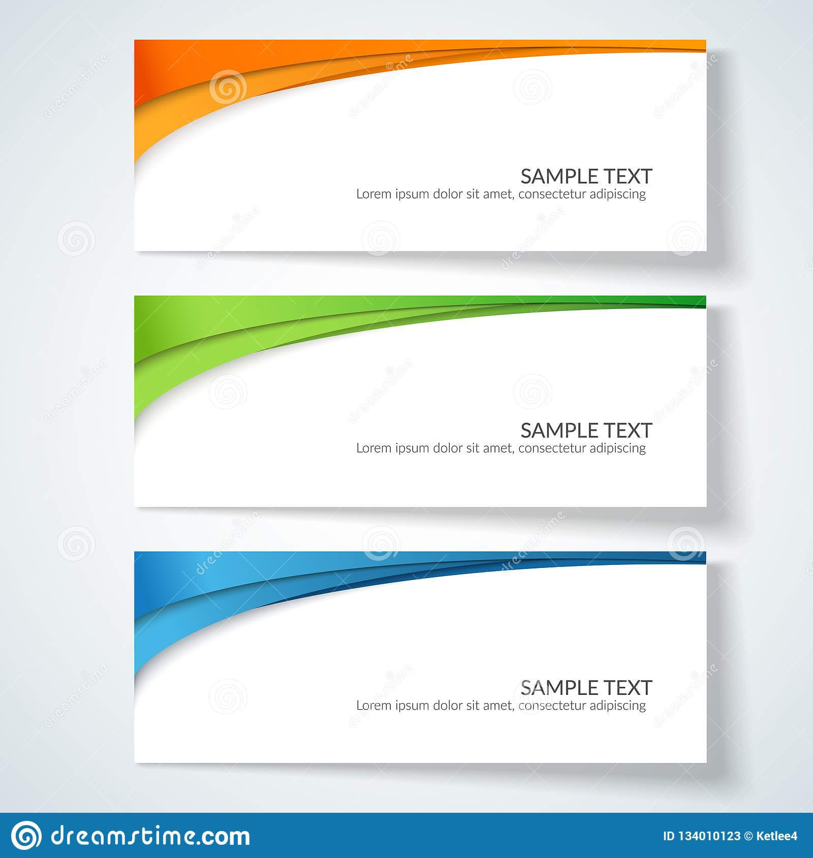 Card With Abstract Wavy Lines Orange Blue Green Stripes Inside Advertising Cards Templates