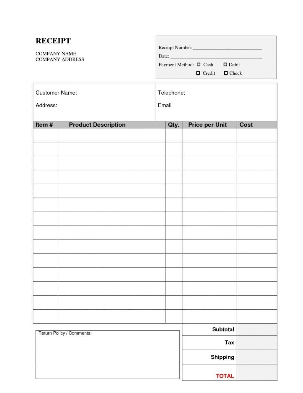 Cash Invoice Sample Memo Bill Format Pdf Sales Receipt In With Sales