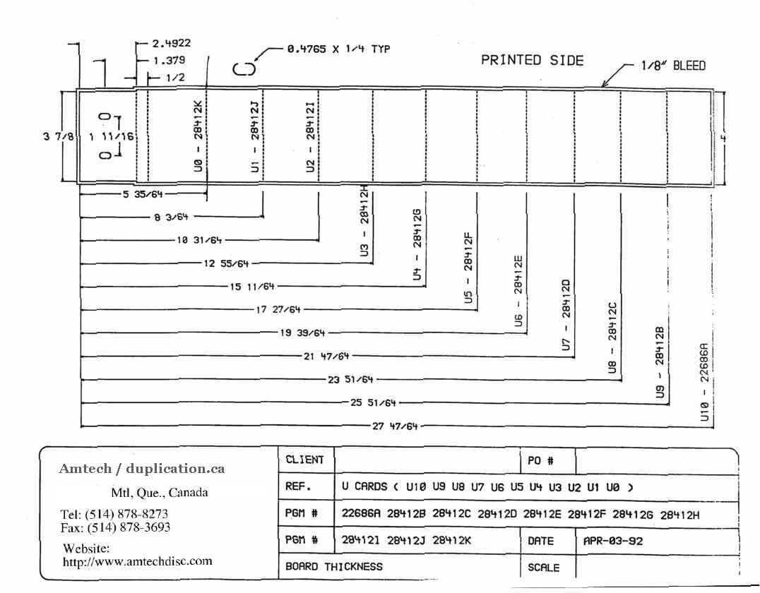 Cassette Insert Print Specs With Cassette J Card Template