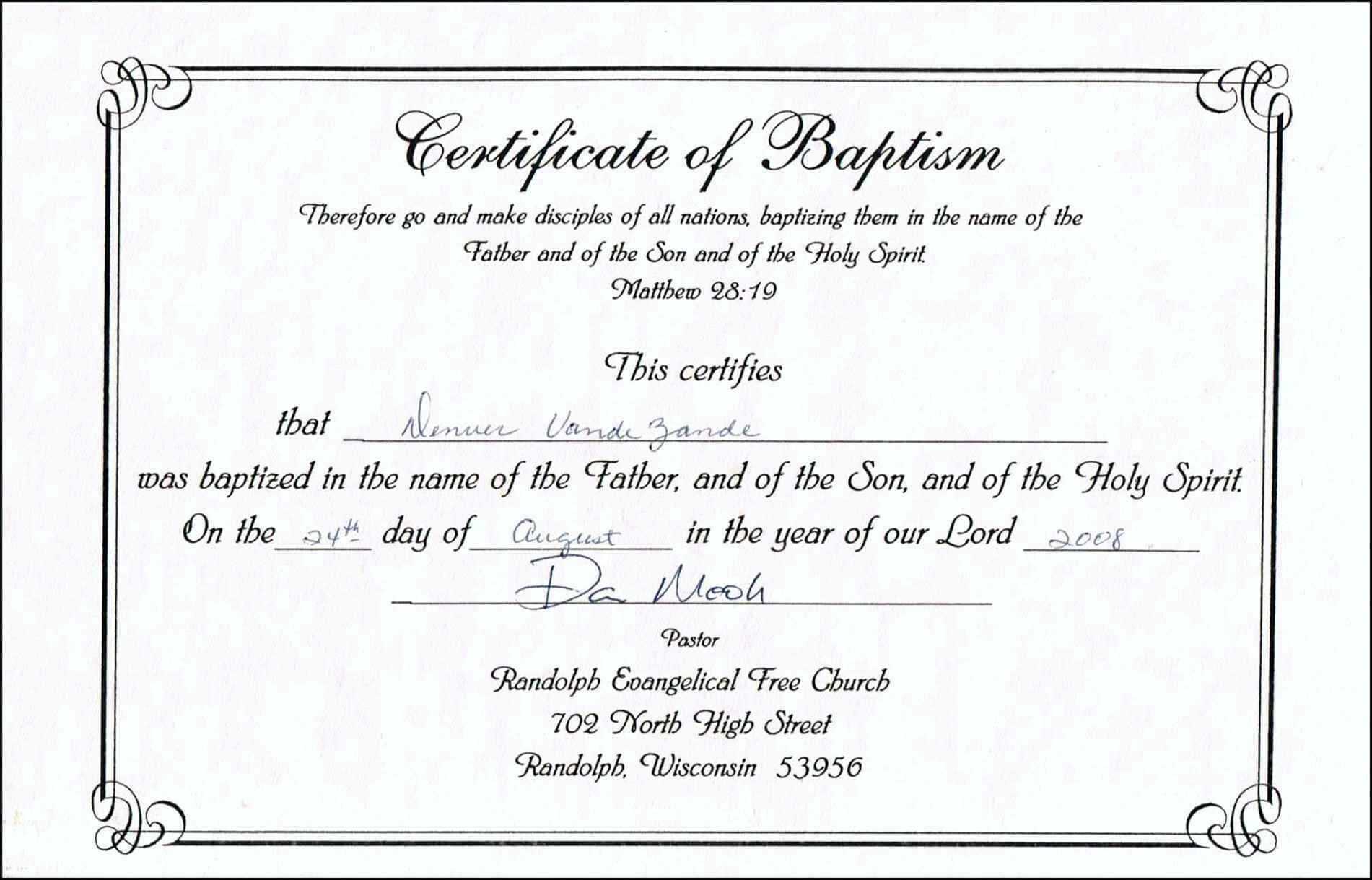 Catholic Baptism Certificate – Yahoo Image Search Results With Regard To Roman Catholic Baptism Certificate Template