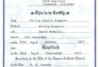 Catholic Baptism Certificate - Yahoo Image Search Results within Roman Catholic Baptism Certificate Template
