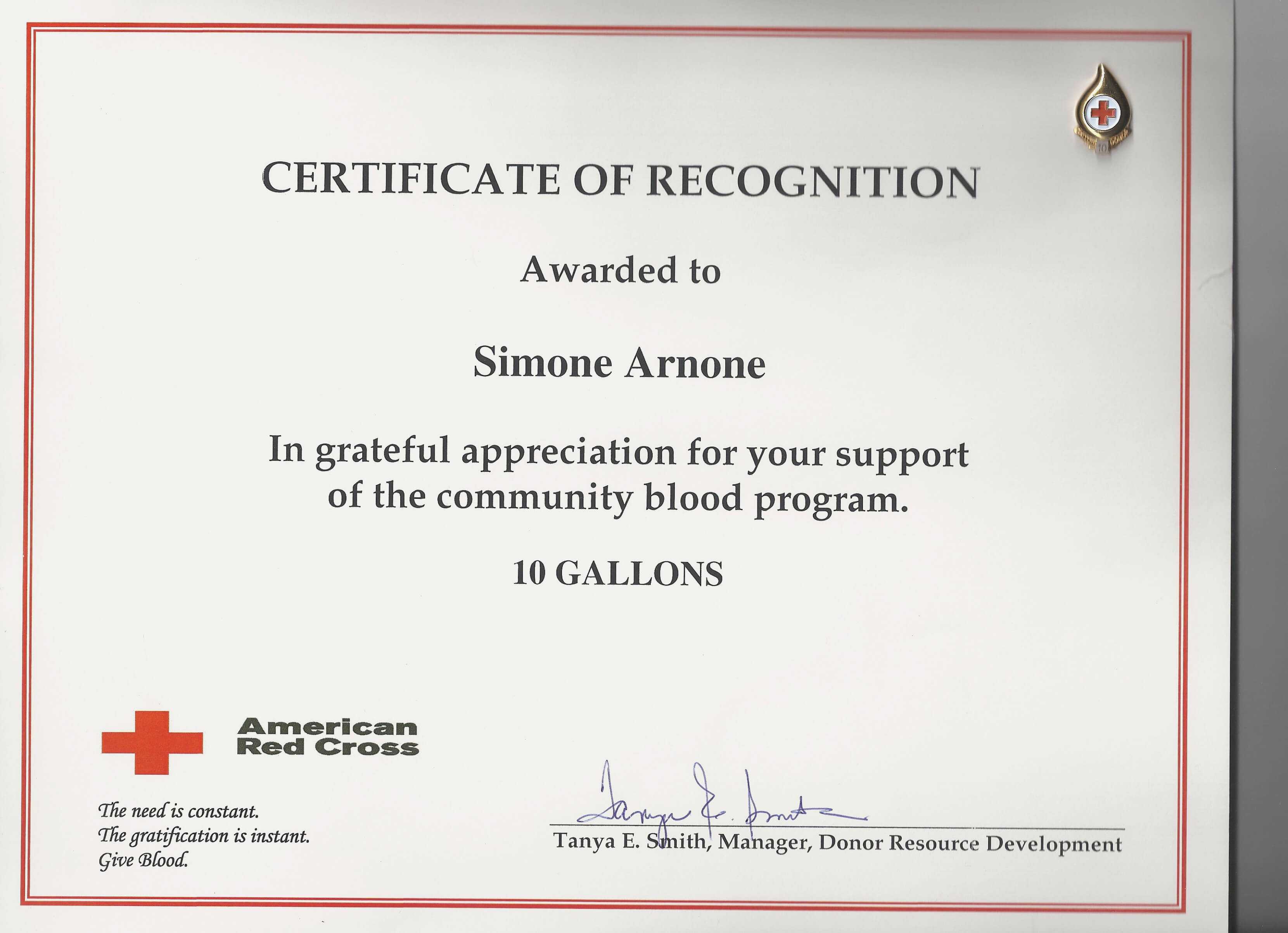 Certificate Of Appreciation Template For Donations Within Donation Certificate Template