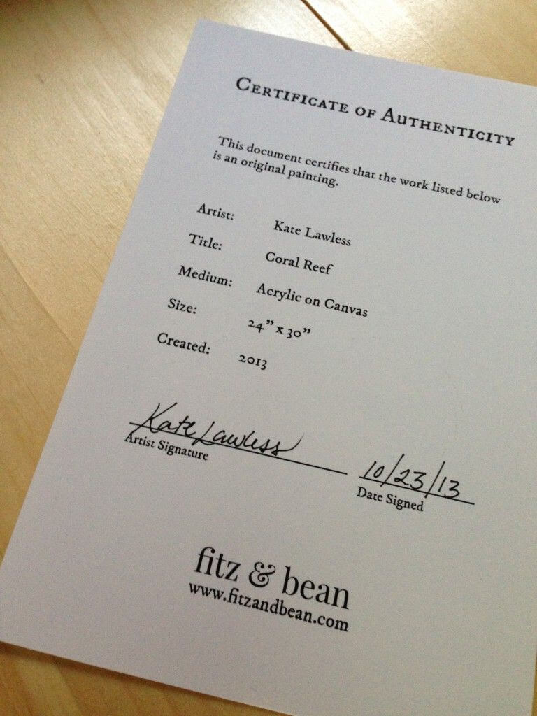 Certificate Of Authenticity For Artwork | Dreaming Of A Intended For Photography Certificate Of Authenticity Template