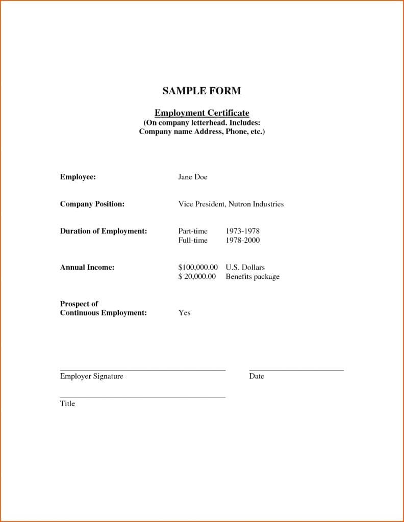 Certificate Of Employment Sample In Dubai Best Samples Zoro With Regard To Noc Report Template