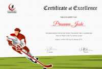 Certificate Of Hockey Performance Template for Hockey Certificate Templates