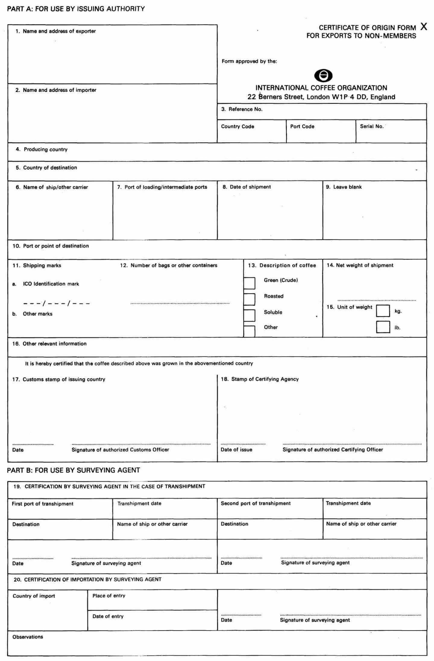 Certificate Of Origin For A Vehicle Template With Regard To Certificate Of Origin For A Vehicle Template