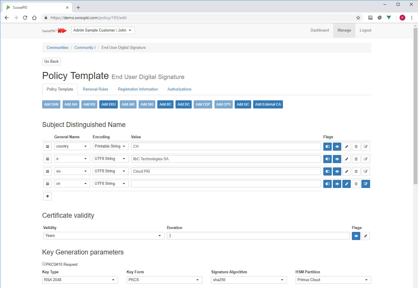 Certificate Policy Editor – Swisspki Regarding Certificate Authority Templates