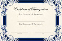 Certificate-Template-Designs-Recognition-Docs | Certificate pertaining to Certificate Of Recognition Word Template