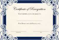 Certificate-Template-Designs-Recognition-Docs | Certificate pertaining to Certificate Of Recognition Word Template