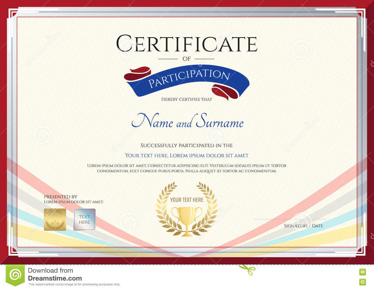 Certificate Template For Achievement, Appreciation Or Regarding International Conference Certificate Templates
