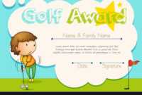 Certificate Template For Golf Award within Golf Certificate Template Free