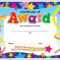 Certificate Template For Kids Free Certificate Templates for Free Kids Certificate Templates