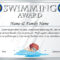 Certificate Template For Swimming Award Illustration within Swimming Award Certificate Template