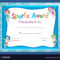 Certificate Template With Kids Swimming for Free Swimming Certificate Templates