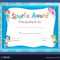 Certificate Template With Kids Swimming for Free Swimming Certificate Templates