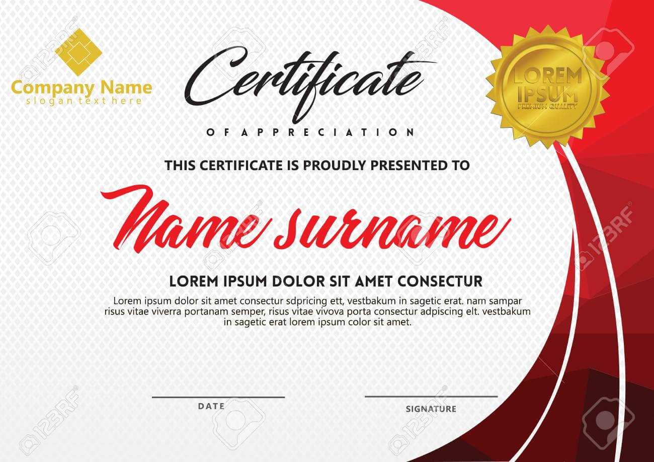 Certificate Template With Polygonal Style And Modern Pattern.. With Regard To Workshop Certificate Template