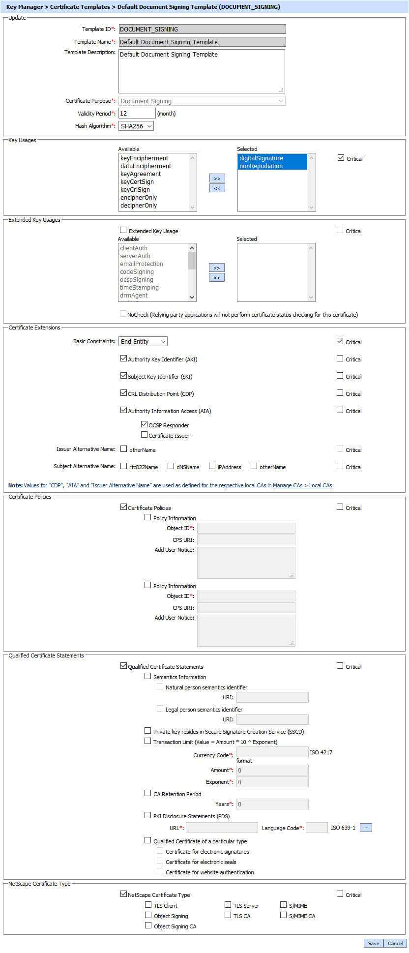 Certificate Templates – Adss Admin Guide Within Certificate Authority Templates