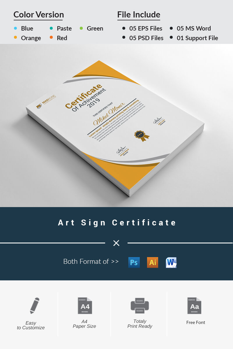 Certificate Templates | Award Certificates | Templatemonster Intended For No Certificate Templates Could Be Found