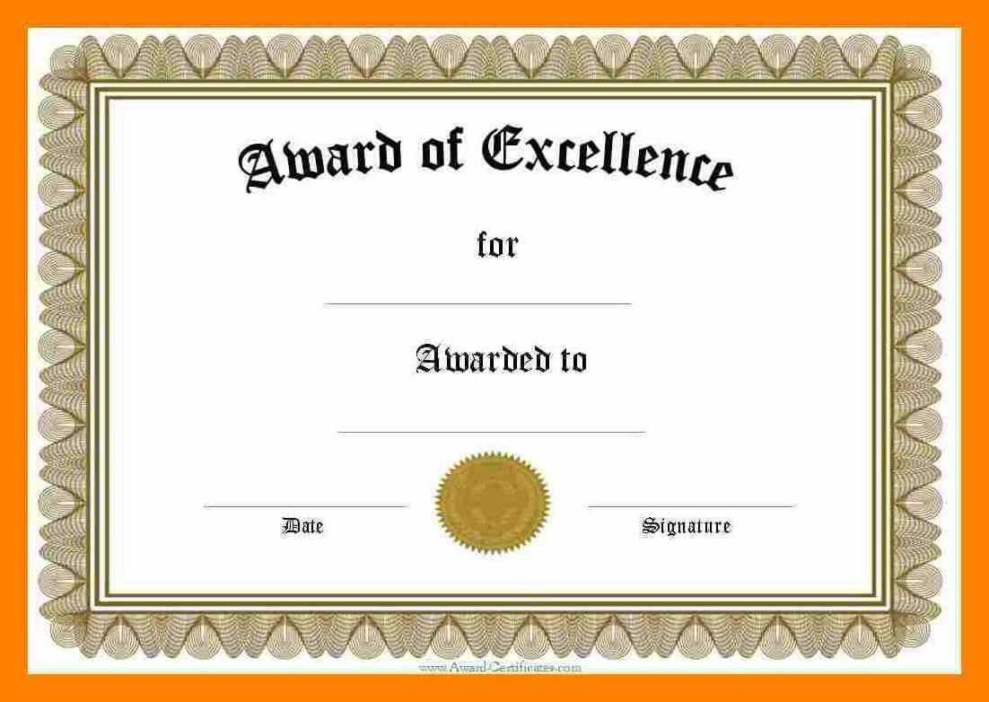 Certificate Templates: Editable Certificate Templates Word Regarding Word Certificate Of Achievement Template