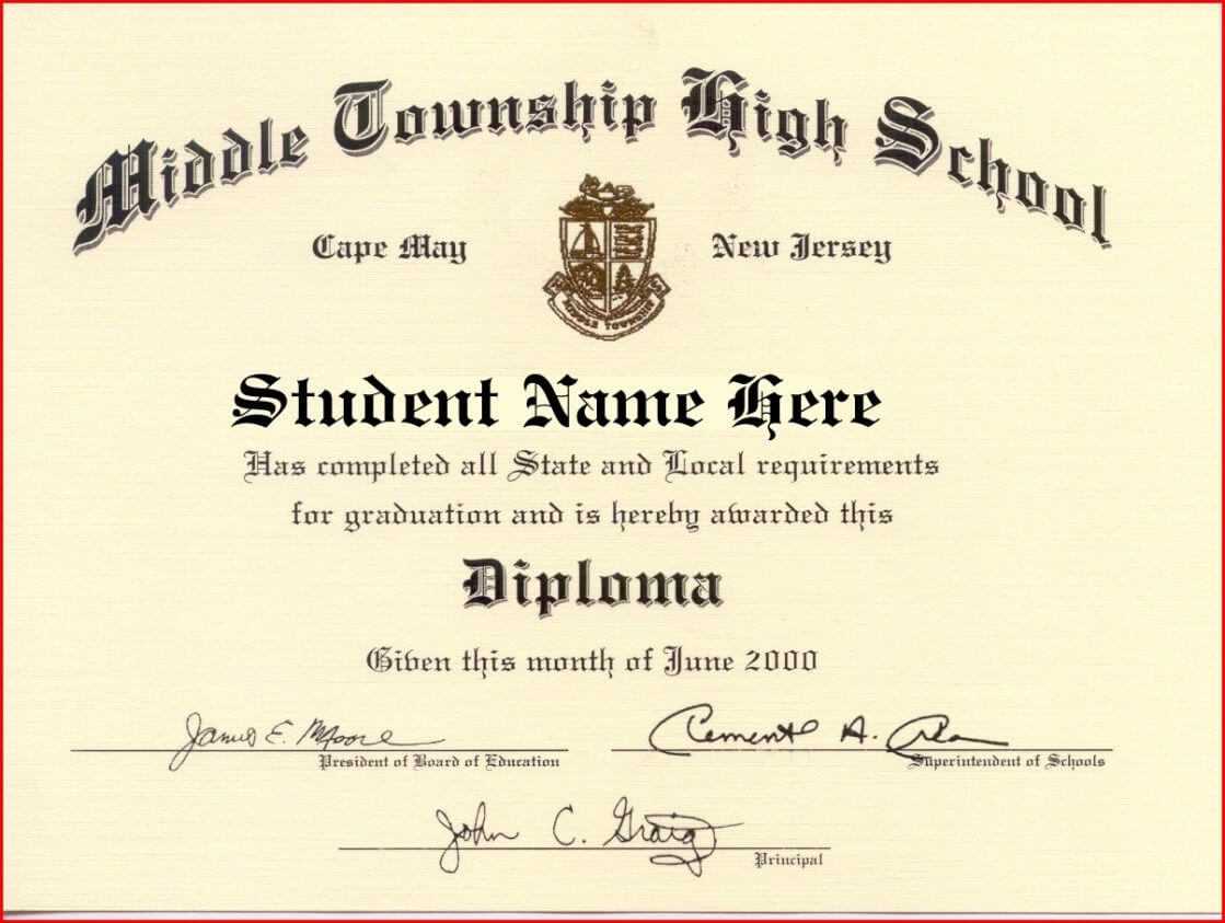 Certificate Templates | Health | Free High School Diploma Within University Graduation Certificate Template