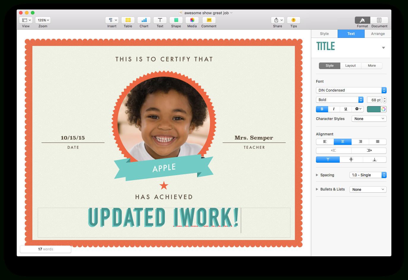 Certificate Templates: Pages Certificate Templates Ipad For Pages Certificate Templates