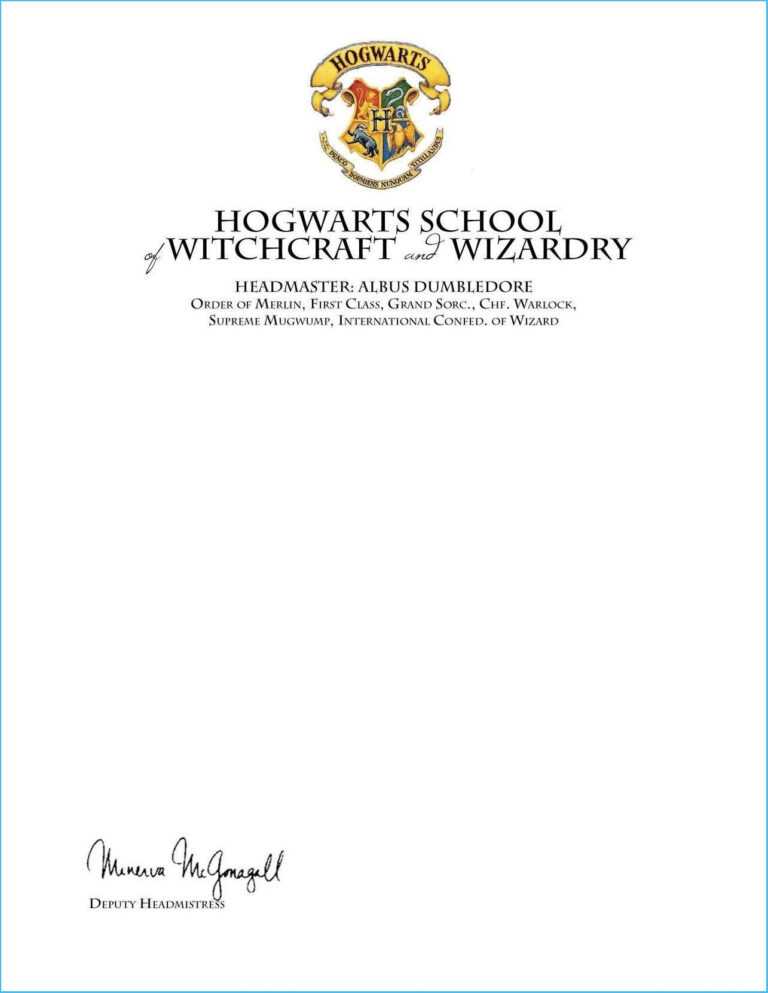 Certificates: Excellent Hogwarts Certificate Template Ideas inside ...
