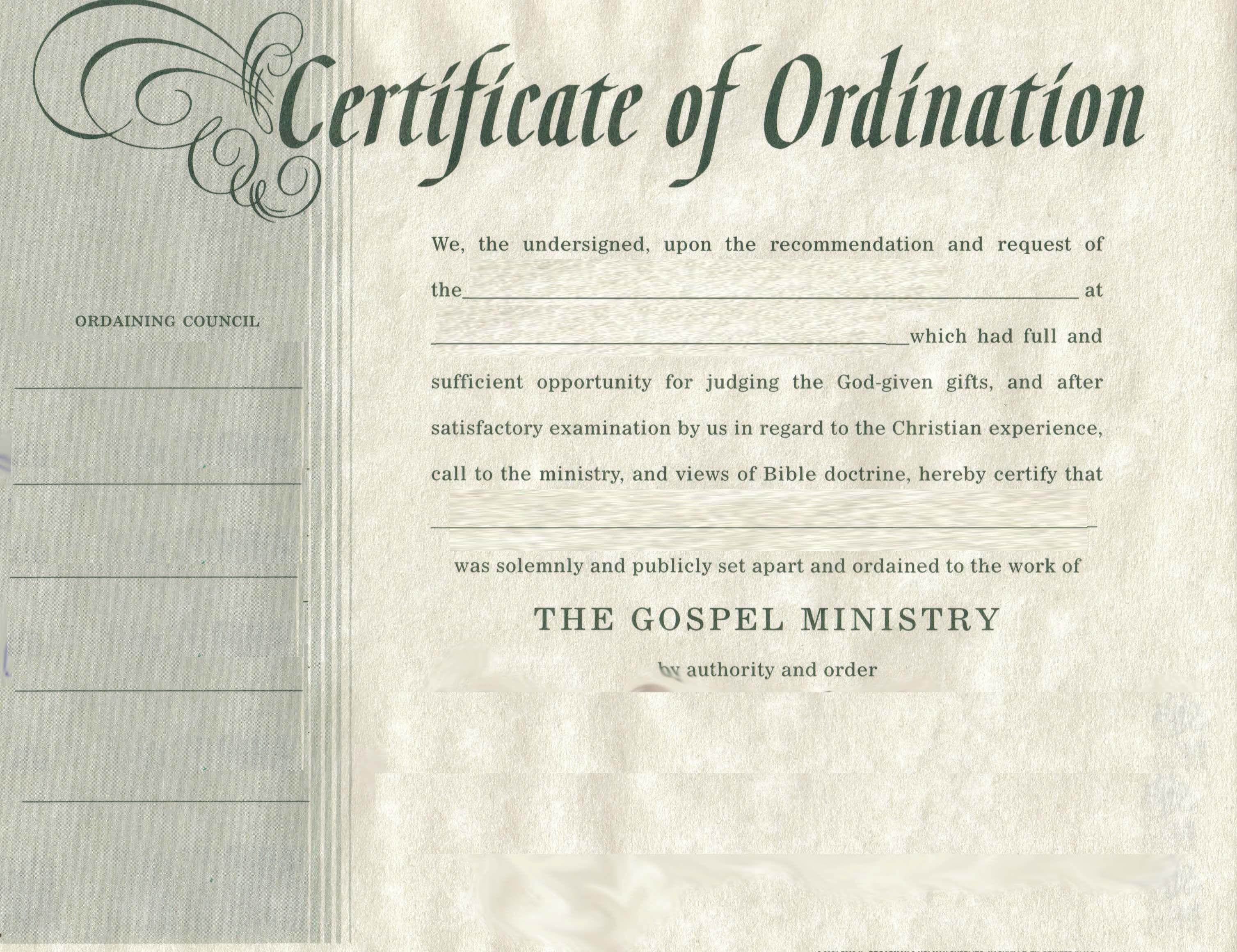Certificates. Latest Ordination Certificate Template Example With Regard To Certificate Of Ordination Template