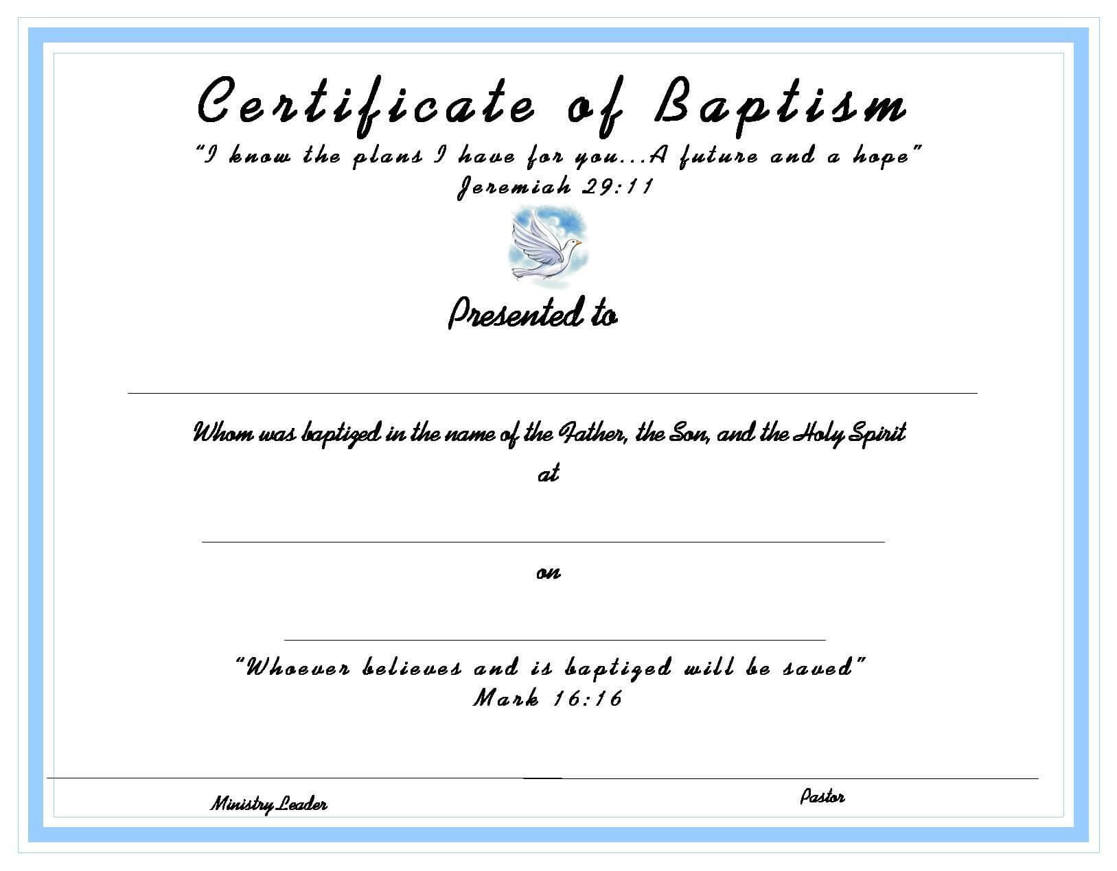 Certificates. Marvelous Free Editable Baptism Certificate Intended For Baptism Certificate Template Download