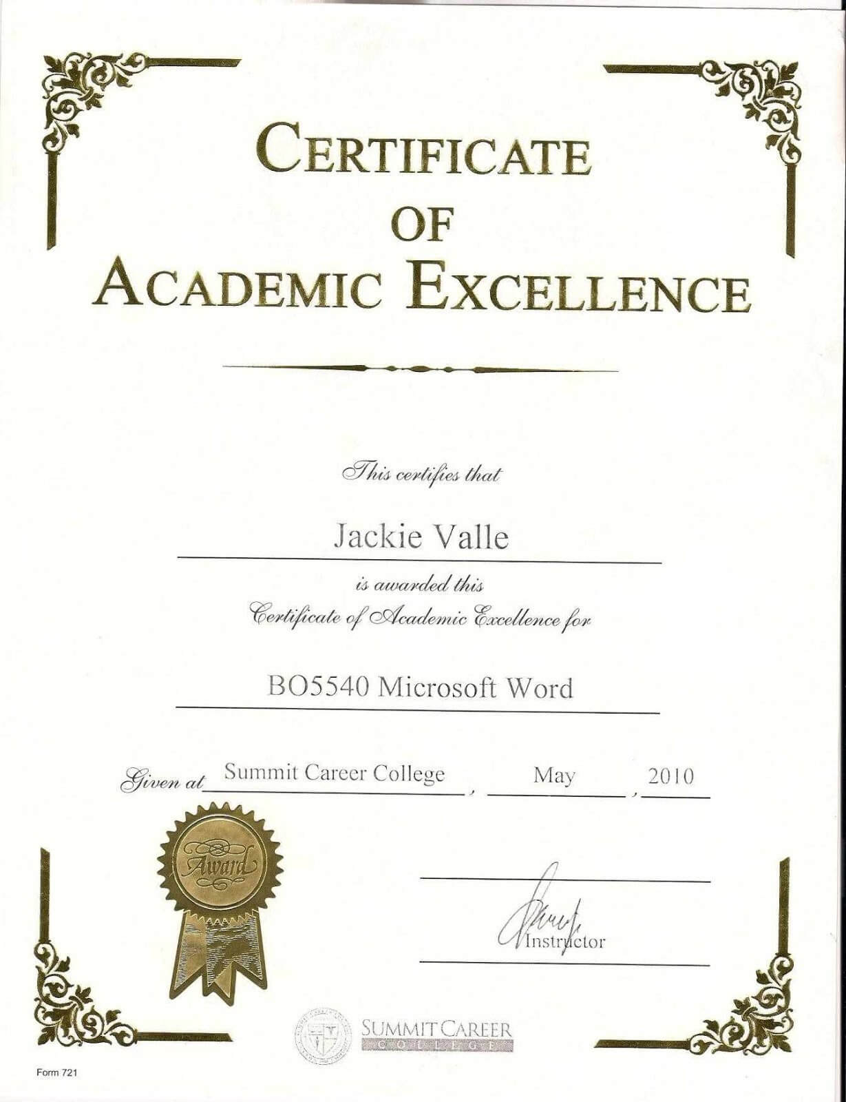 Certificates. Mesmerizing Award Certificate Template Word Regarding Academic Award Certificate Template
