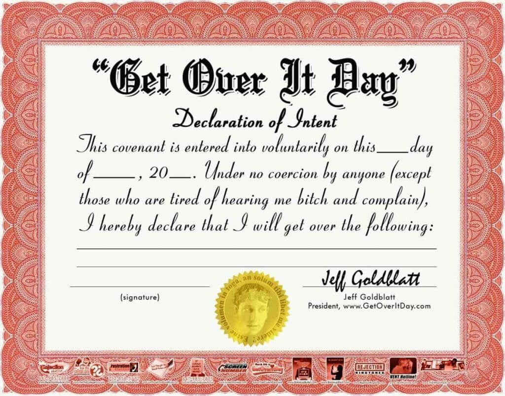 Certificates: Mesmerizing Fun Certificate Templates Example Intended For Funny Certificates For Employees Templates