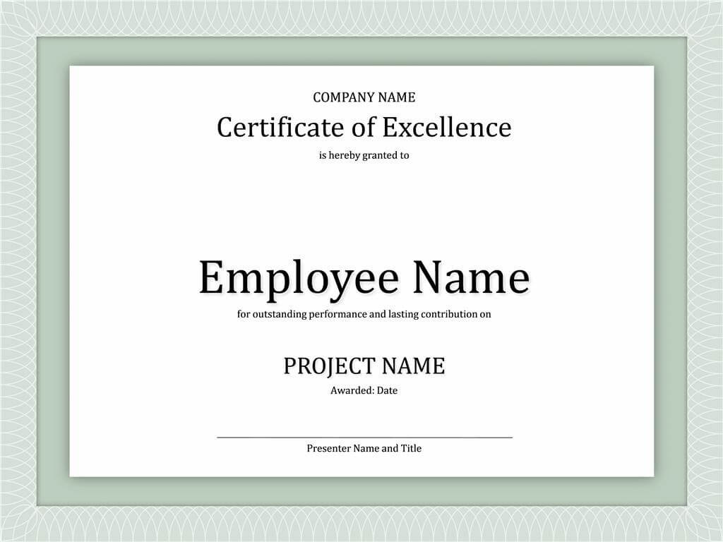 Certificates: New Good Work Certificate Templates Designs In Good Job Certificate Template