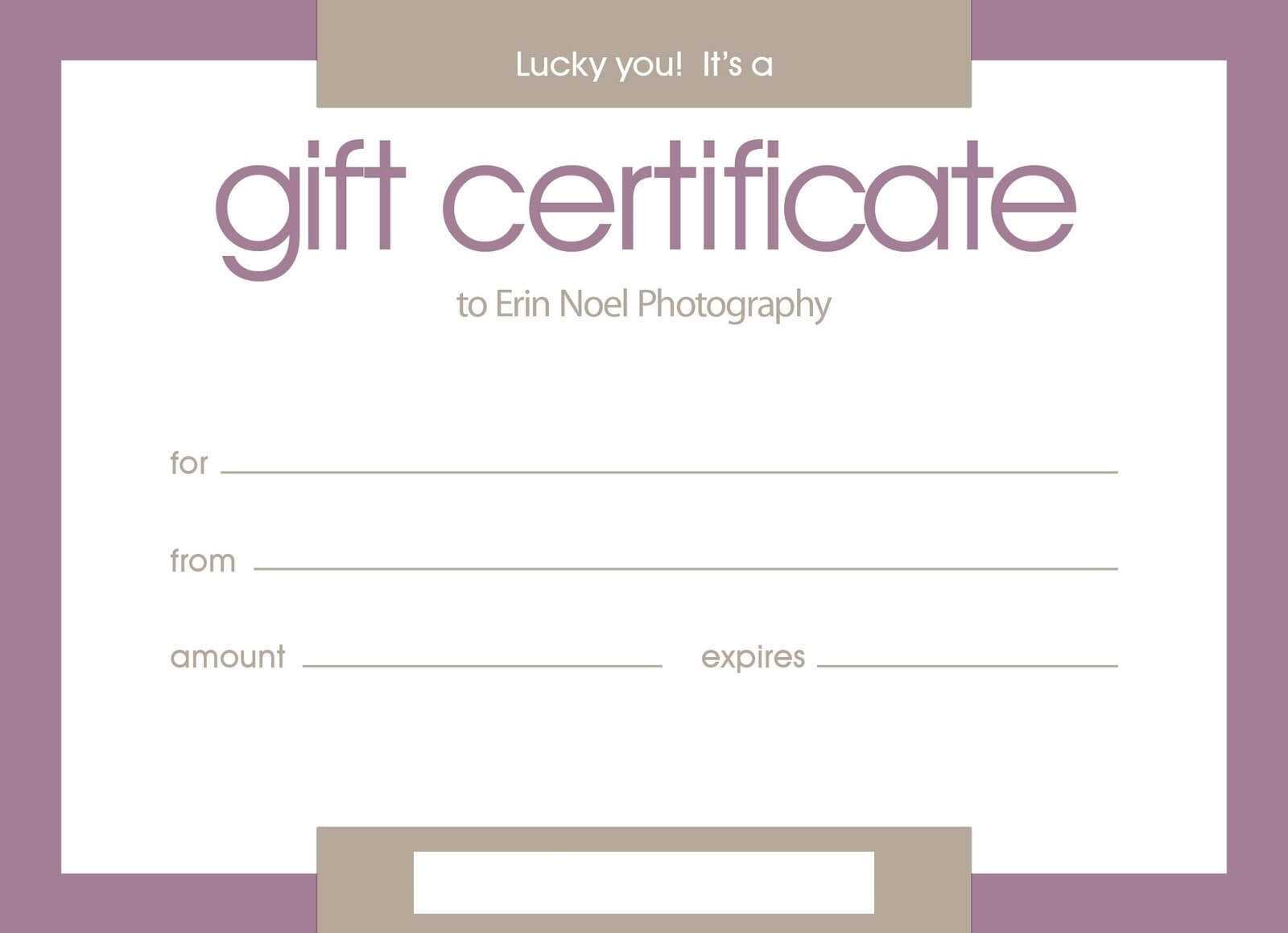 Certificates. Terrific Template For Gift Certificate Example With Gift Certificate Template Publisher