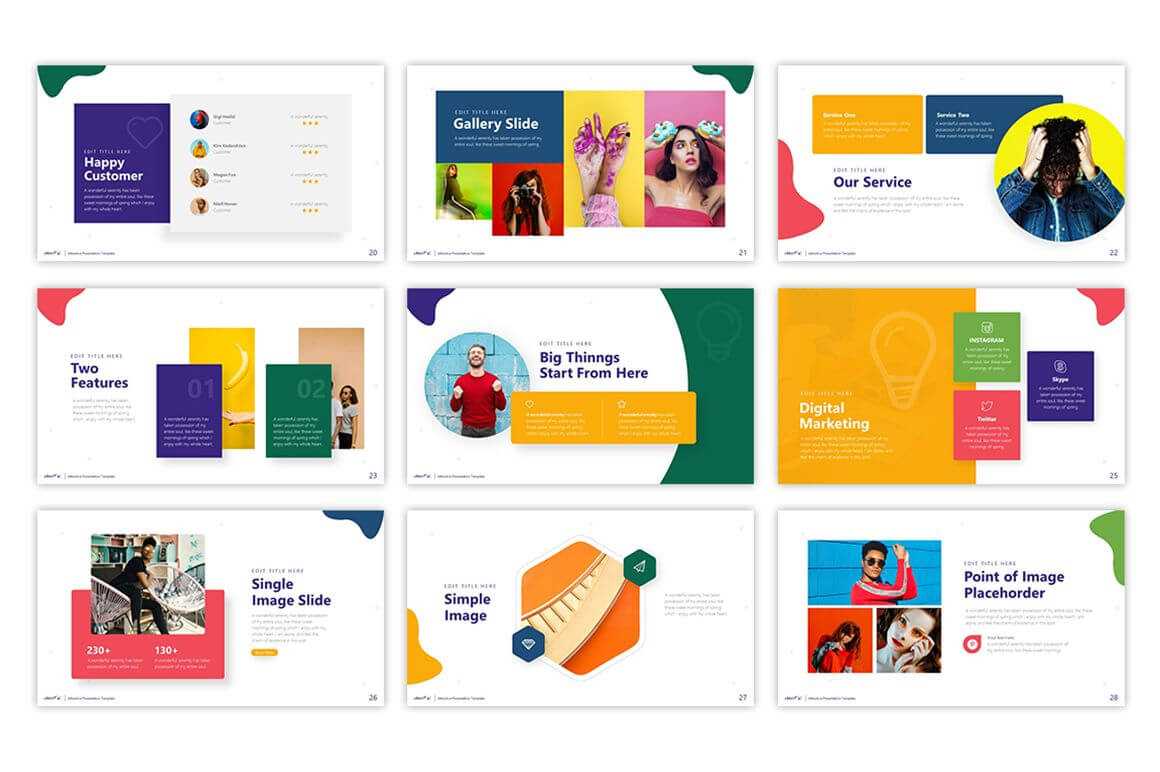 Cheerful – Attractive Powerpoint Template #75495 Pertaining To Pretty Powerpoint Templates