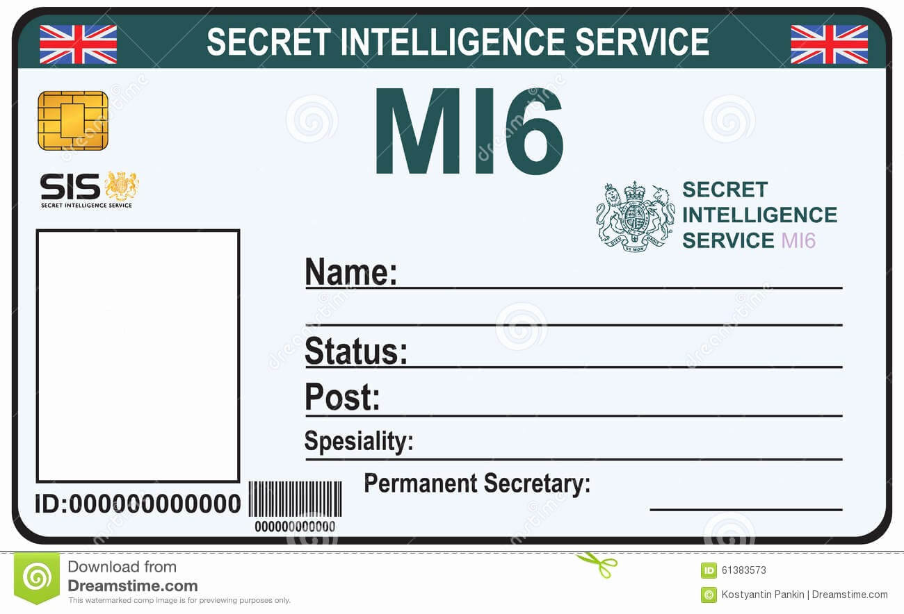 Child Id Card Template Free Awesome Fake Id Templates Intended For Mi6 Id Card Template
