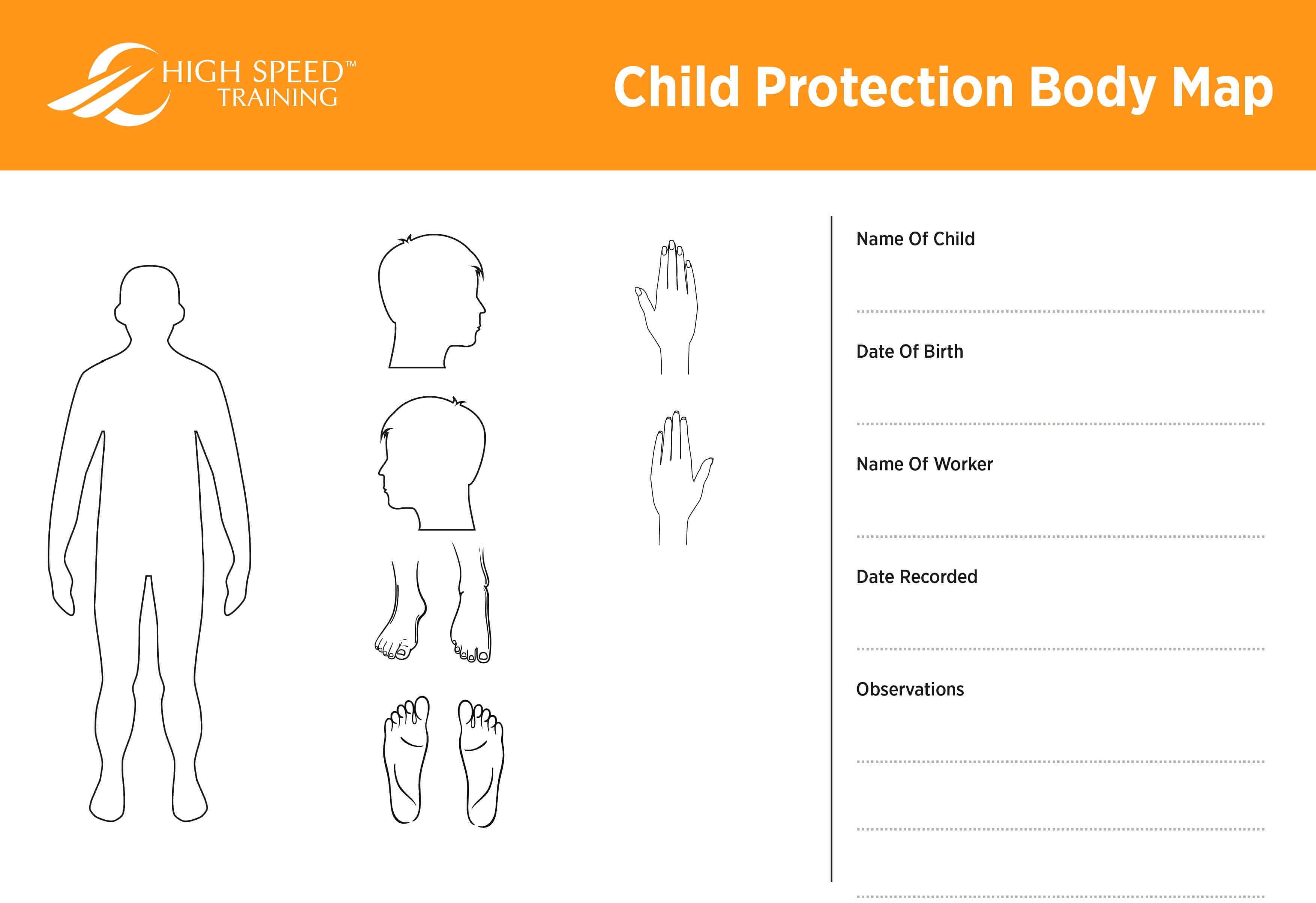 Child Protection Body Map Template | Safeguarding Advice Intended For Blank Body Map Template