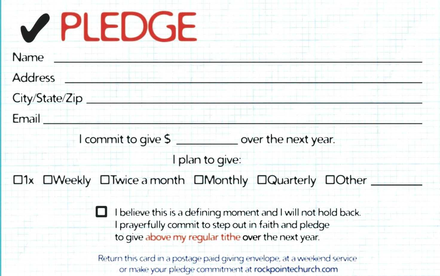 Childhood Cancer Foundation Inc Pledge Card For 2011 With Regard To Donation Cards Template