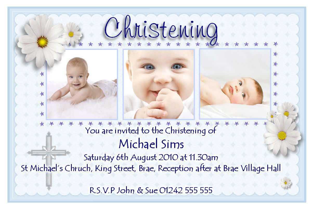 Christening Invitation Cards : Christening Invitation Cards Pertaining To Baptism Invitation Card Template