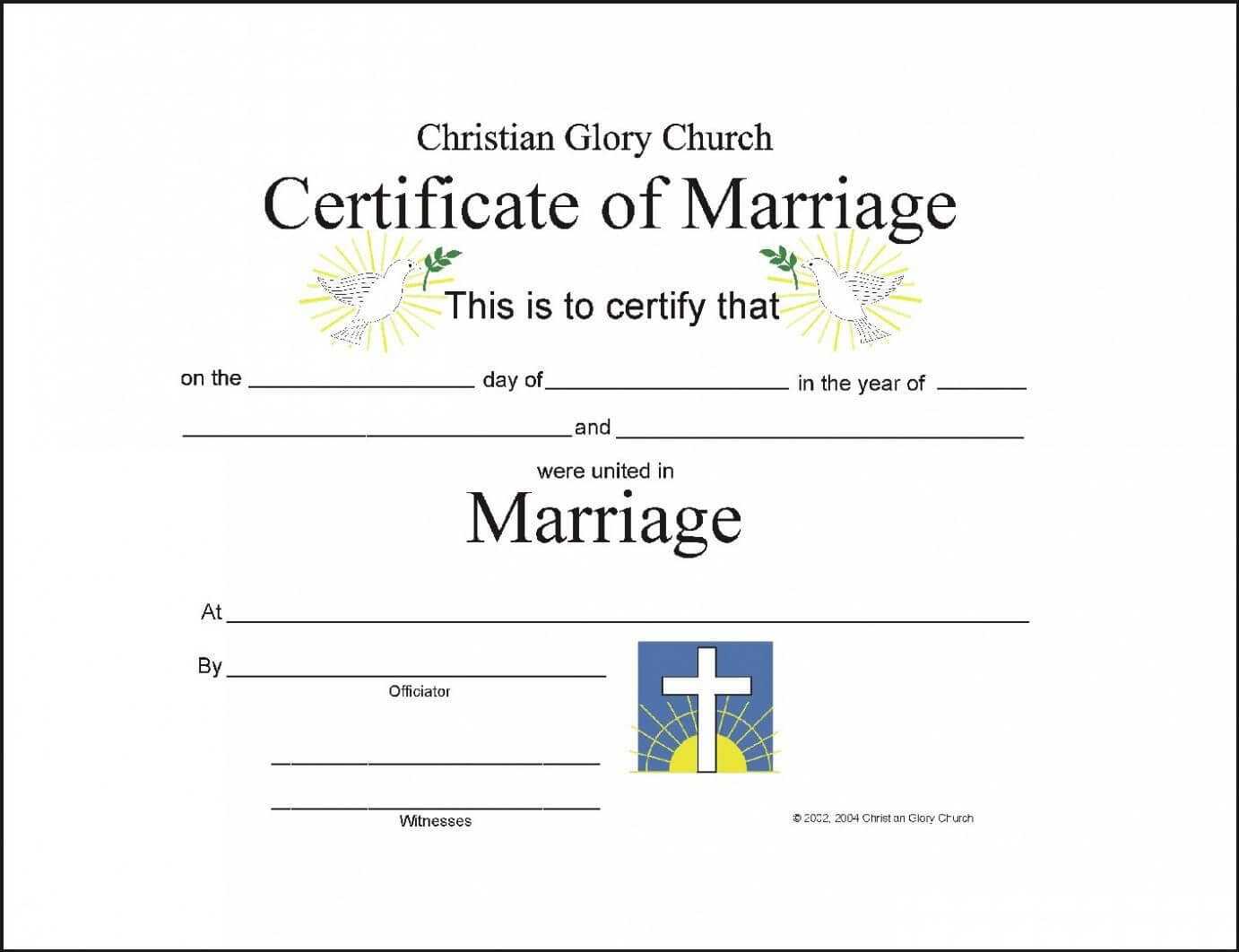 Christian Wedding Certificate Sample – Google Search Throughout Christian Certificate Template