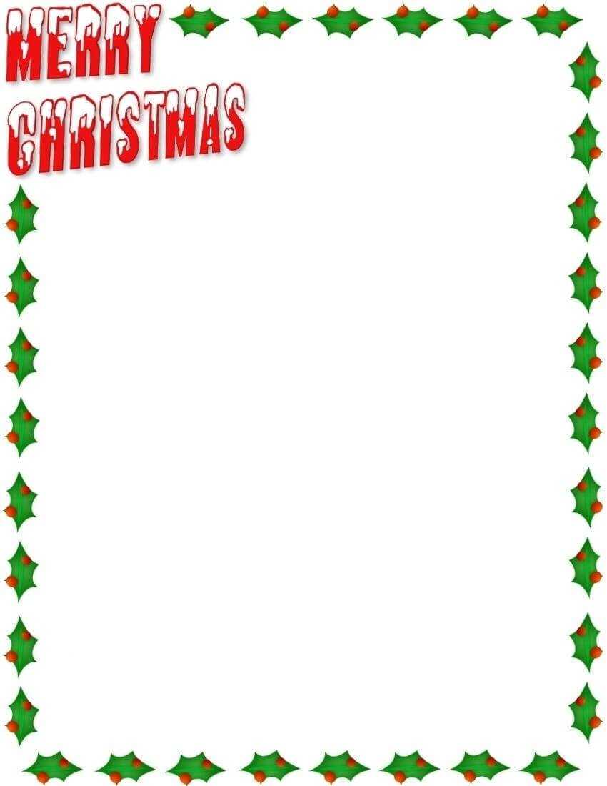 Christmas Border Photos Of Christmas Word Border Templates With Regard To Christmas Border Word Template